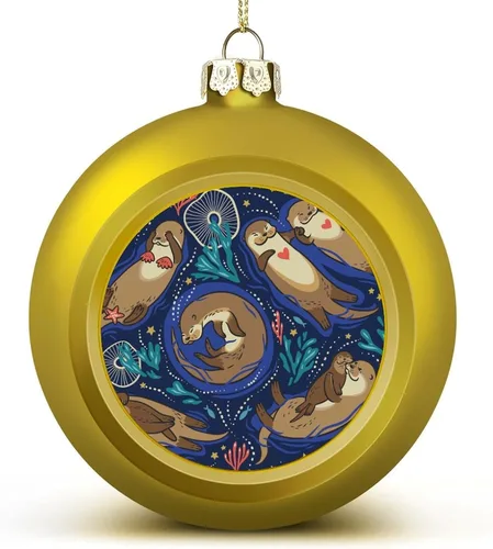 Miniatura 77 de Boobs Funny Shatterproof Matte Christmas Balls for Tree Wreath Home Decor 1PCS