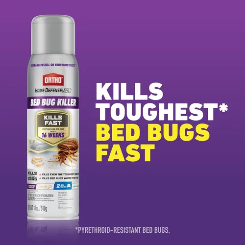 Miniatura 2 de Ortho Home Defense Max Bed Bug & Flea Killer Powder – Pulgas y chinches en polvo, aplicar a grietas y grietas en marcos de cama y de ventana Aerosol