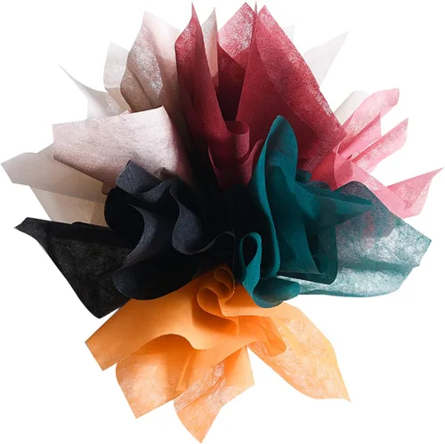 Miniatura 2 de Papel de regalo de algodón coreano, papel de regalo floral no tejido, 10 hojas, suministros para floristería, papel de regalo de ramo de flores