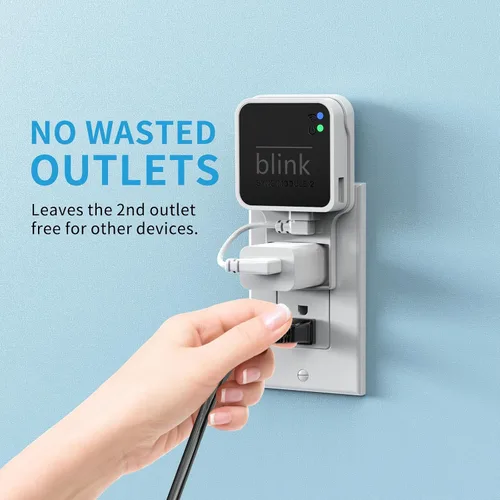 Miniatura 2 de Soporte de pared con enchufe para Blink Sync Module 2, soporte de montaje para cámara exterior Blink sin cables desordenados, soporte de cámara