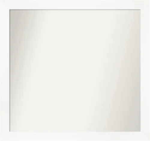 Miniatura 152 de Amanti Art Espejo de baño blanco para sobre el fregadero, 24 x 24 pulgadas, hecho a medida, espejo de tocador cuadrado blanco estrecho, marco