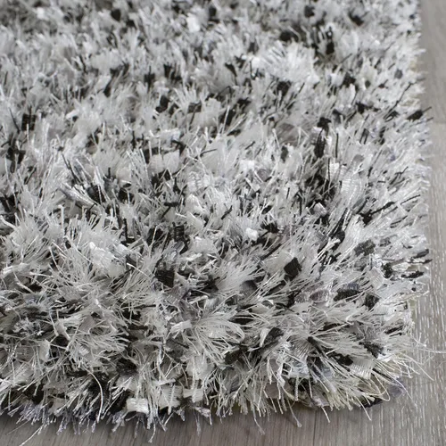 Miniatura 3 de SAFAVIEH Malibu Shag Collection - Alfombra decorativa, 3 x 5 pies, carbón, hecha a mano, sólida, 1.4 pulgadas de grosor, ideal para zonas de alto