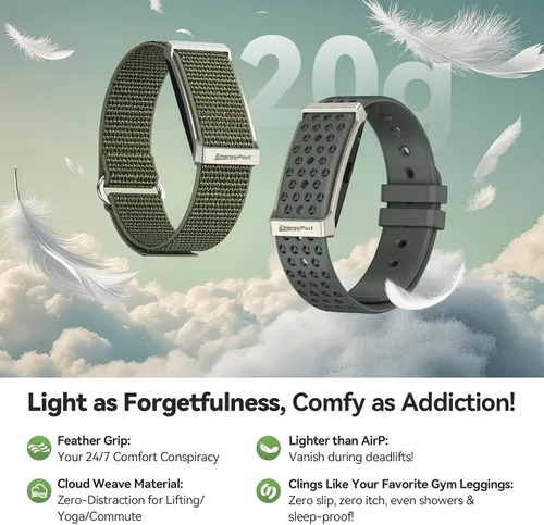 Miniatura 3 de EnergyPort Fitness Tracker,Wearable Health Smart Bracelet Band with Blood Oxygen 170+ Sport Mode 60-Day Battery,Lifetime Membership,Activity Green