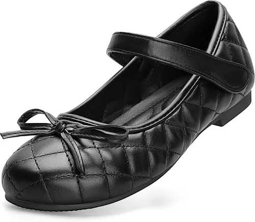 Zapatos planos para niñas elegantes zapatos de vestir Mary Jane de cuero sintético para niños grandes y pequeños, perfectos para fiestas, bodas,