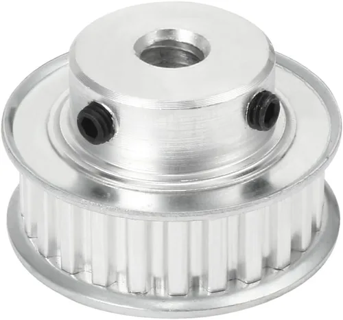 Miniatura 2 de uxcell Aluminio 24 dientes 0.250 in diámetro 0.200 in polea de correa dentada para correa de 0.394 in