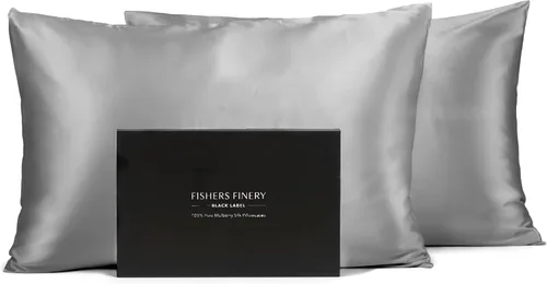 Miniatura 19 de Funda de almohada 100 % de seda pura de morera Fishers Finery de 30 mm (3/16 pulgadas), con calidad certificada por Good Houskeeping