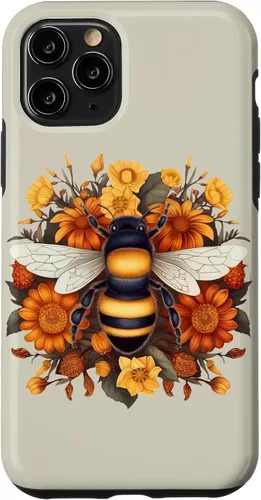 Miniatura 27 de iPhone 16 Boho Flower Bee Honey Beekeeper Daisy Sunflower Bee Case