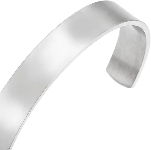 Miniatura 2 de Pulsera ajustable de acero inoxidable COOLSTEELANDBEYOND para hombres y mujeres minimalista