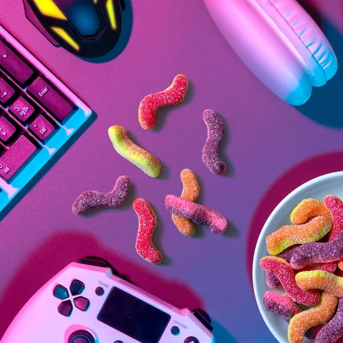 Miniatura 7 de Trolli Sour Brite Duo Crawlers Candy, bolsa de 6.3 onzas