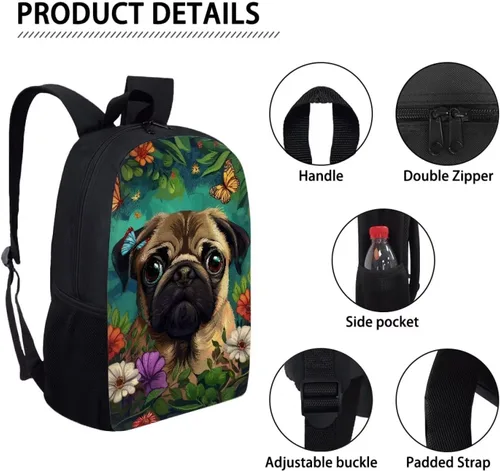 Miniatura 39 de HUGS IDEA Los animales frescos 3D niños escuela libro bolsa niños impresión mochilas, Baloncesto, Moderno