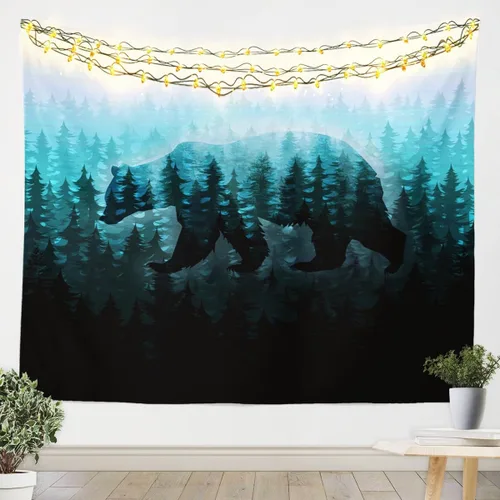 Miniatura 3 de Feelyou Bonito tapiz decorativo de hongos para niños, manta de pared de hongos de dibujos animados para niños, adolescentes, hongos kawaii