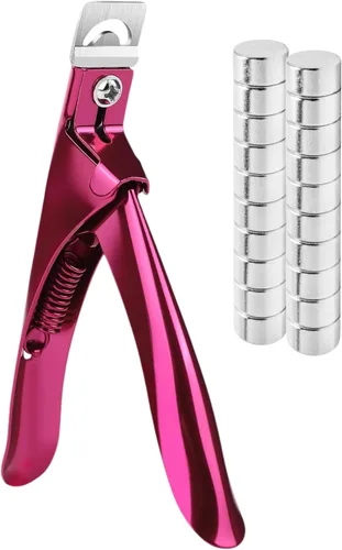 Miniatura 7 de Yaya - Cortaúñas postizas acrílicas con imanes, cortadores de uñas para puntas de uñas, cortador de puntas de uñas con medición de longitud