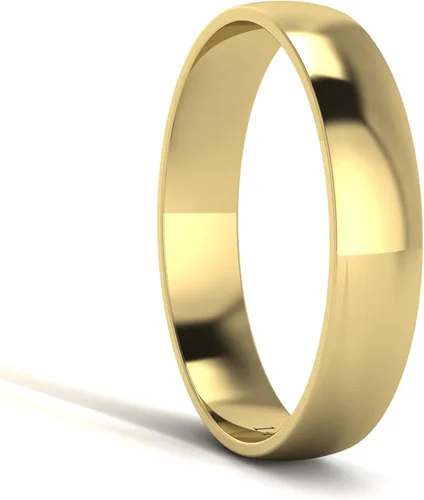 Miniatura 3 de Anillo de boda unisex sólido de oro blanco, rosa, amarillo de 14 quilates, 4mm, cómodo, tradicional, altamente pulido, banda lisa