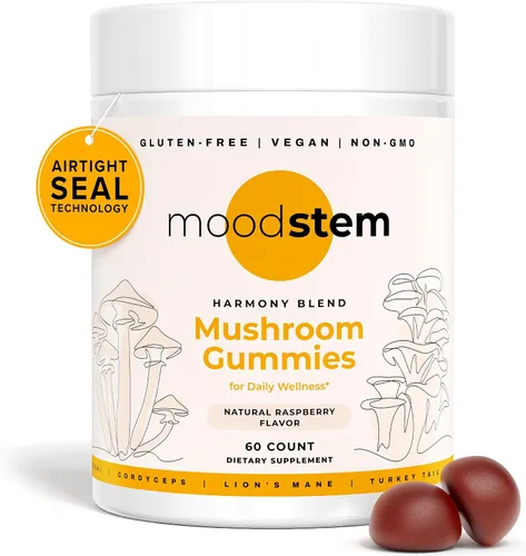 Miniatura 9 de Gomitas de hongos Harmony Blend Suplemento diario de hongos para adultos Complejo de hongos 10 en 1: melena de león, reishi, cordyceps, chaga y más