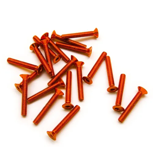 Miniatura 6 de 20 tornillos avellanados M3 6063 de aluminio hexagonal (colores anodizados) (0.236 in, 0.394 in, 0.630 in, 0.787 in) (M3 x 0.236 in, negro)