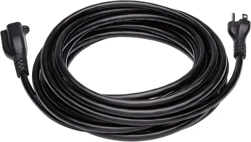 Miniatura 34 de Amazon Basics Cable de extensión, 13 amperios, 125 V, 20 pies, color negro, paquete de 2