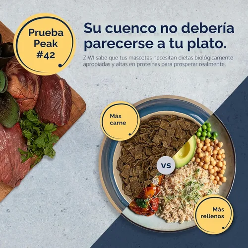 Miniatura 8 de ZIWI Peak - Alimento para perros secado al aire, cordero, totalmente natural, alto en proteínas, sin granos, ingredientes limitados