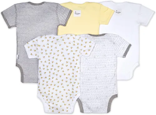 Miniatura 2 de Burts Bees Baby baby-boys Bodysuits 5-pack Short Long Sleeve One-pieces 100 Organic Cotton