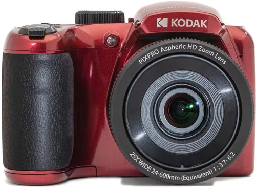 Miniatura 2 de Kodak PIXPRO AZ255 - Cámara digital (rojo) - Zoom óptico de 25X, 16MP, video de 1080p, tarjeta SD de 64 GB, baterías AA extra recargables, cargador