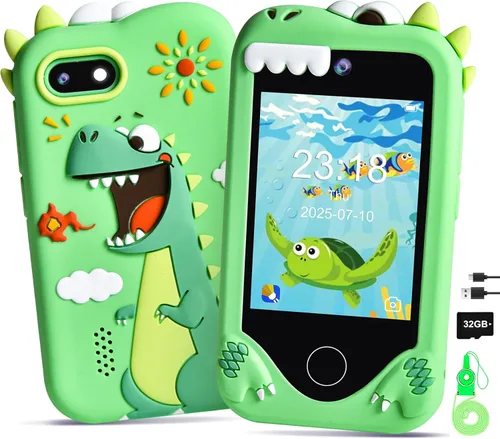 Miniatura 11 de Teléfono inteligente para niños para niñas, teléfono de juguete con cámara para niños de 3, 4, 5, 6, 8 años, regalos de cumpleaños de Navidad