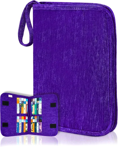 Miniatura 8 de Annmore Tarjetero para tarjetas Yoto, 20 bolsillos para hasta 60 tarjetas, álbum de tarjetas intercambiables, compatible con Yugioh, MTG y otros Azul