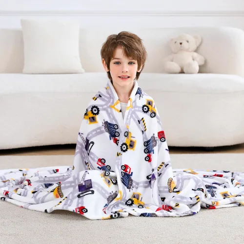 Miniatura 15 de Viviland Manta de Tiro con Estampado de Arcoíris para Niños y Niñas, Forro Polar de Felpa Cálido y Ligero para Sofá, Silla, Sillón, Cama, 30" x 40