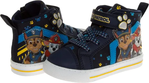 Miniatura 3 de Nickelodeon Paw Patrol - Zapatos deportivos para niños - Tenis deportivos para persecución y marshall de lona sin cordones, tenis con luz