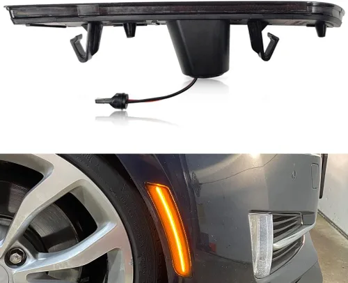 Miniatura 7 de Juegos de cuartos LED ámbar delanteros laterales de repuesto para Cadillac CTS/ATS 2014-2019 & 2015-2019 Cadillac ATS & 2016-2024 Camaro Kits