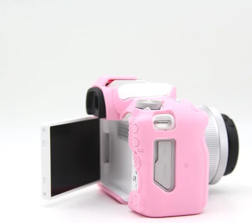 Miniatura 6 de Funda R50, carcasa de silicona suave, ultrafina, ligera, de goma, suave, para Canon Eos R50 (rosa)