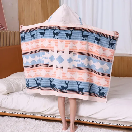 Miniatura 4 de Toallas de baño para niños, toallas para niños y niñas con capucha para playa, baño, piscina, toallas de natación de 30 × 50 PULGADAS de gran Alce