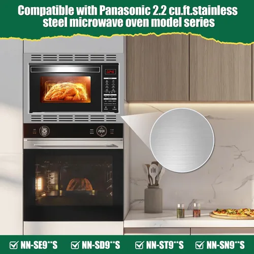 Miniatura 5 de NN-TK922SS - Kit de moldura de microondas de 27 pulgadas compatible con hornos microondas Panasonic, para horno microondas de 2.2 pies cúbicos, kit