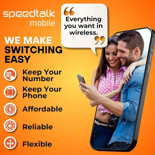 Miniatura 6 de SpeedTalk Mobile Kit de tarjeta SIM - Datos, llamadas y mensajes de texto ilimitados, 7 GB de velocidad completa 5G 4G LTE - Servicio de plan