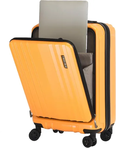 Miniatura 3 de TydeCkare Equipaje de cabina de mano de 19 pulgadas, Naranja, Moderno
