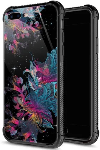 Miniatura 37 de ZHEGAILIAN Funda para iPhone 7/8 Plus, protección de grado militar, esquinas a prueba de golpes, funda antiarañazos para iPhone 7/8 Plus, girasol