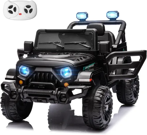 Miniatura 14 de MINIATURE MOTORS Camioneta eléctrica de 12 V para niños con control remoto, motores gemelos de 35 W, velocidad máxima de 3.5 MPH, reproductor