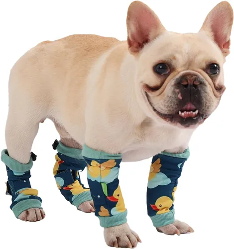 Miniatura 12 de PetWarm Juego de 4 fundas de recuperación para perros, funda para patas de perro, ideal para comodidad y apoyo durante la recuperación de mascotas