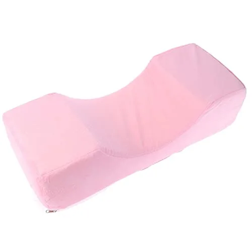 Miniatura 2 de Almohada de extensión de pestañas injertadas Almohada de soporte para el cuello Almohada de pestañas Espuma viscoelástica suave en forma de U Rojo