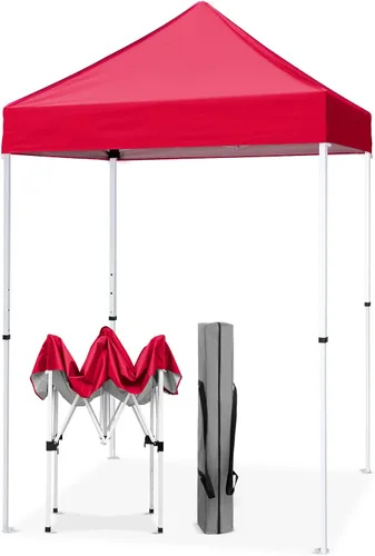 Miniatura 43 de EAGLE PEAK Toldo instantáneo de 5 x 5 con paneles de pared de 4 lados, pequeña tienda de campaña portátil desplegable con bolsa de transporte