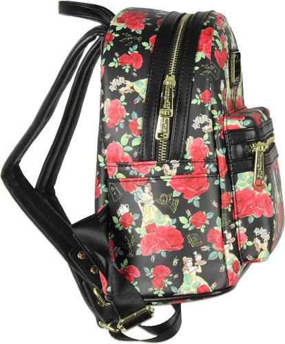 Miniatura 2 de Loungefly Disney Beauty And The Beast Belle Roses - Mini mochila Negro - Mochila de día