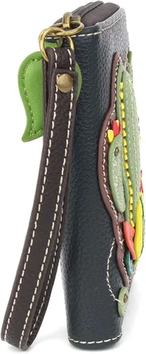 Miniatura 2 de CHALA Cartera con cremallera pulsera 8 ranuras para tarjetas de crédito piel sintética resistente
