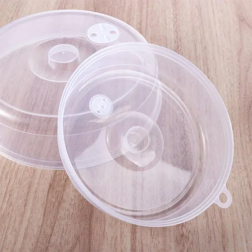 Miniatura 6 de generic Cubierta de plástico para alimentos para microondas con agarre, cubierta universal de sellado de PP para platos de alimentos, tapa