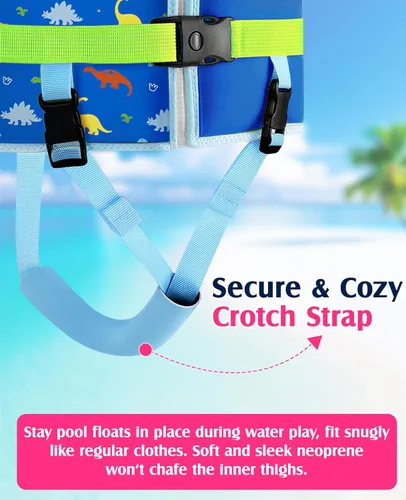 Miniatura 6 de HeySplash Chaleco de natación para niños pequeños, flotadores para niños de 22 a 44 libras/22 a 55 libras, chaqueta de natación para niños