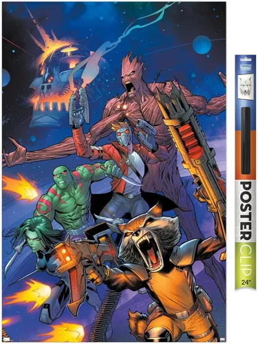 Miniatura 15 de Marvel Comics Guardianes de la Galaxia - Póster de pared con gritos grupales, 34 pulgadas de largo x 22.4 pulgadas de ancho, versión premium sin