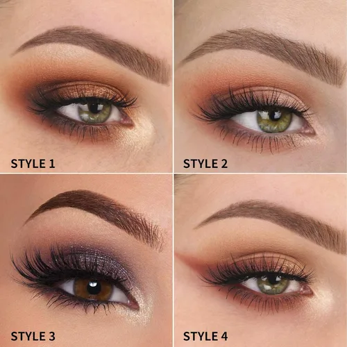 Miniatura 5 de DYSILK Pestañas postizas de visón – Pestañas postizas de aspecto natural, 16 pares de pestañas 6D, 4 estilos mezclados, largas, sintéticas, 16
