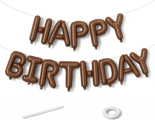 Miniatura 33 de Cartel plateado de feliz cumpleaños – Globos de letras de papel de aluminio de Mylar de 16 pulgadas con cinta, globos autoinflables para mujeres