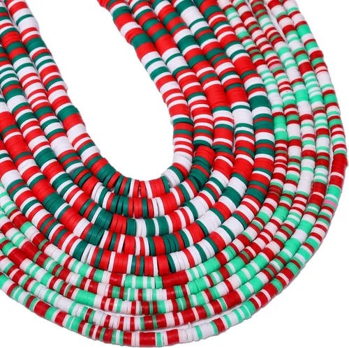 Miniatura 13 de 3600 cuentas de arcilla azul mixta para hacer pulseras, 10 hebras planas redondas de arcilla polimérica disco de 0.236 in espaciador Heishi cuentas