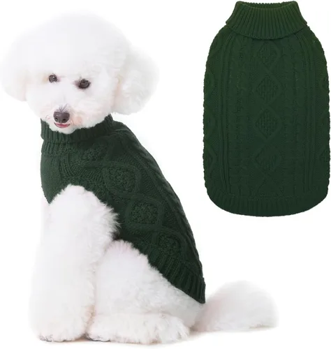 Miniatura 9 de BINGPET Suéter de Punto Térmico para Perros Pequeños, Medianos y Grandes, Abrigo de Invierno para Perros y Gatos, Conjuntos de Sudaderas Cálidas