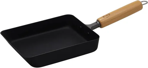 タクミジャパン(TakumiJAPAN) Takumi MGEG-M - Bandeja para huevos, compatible con inducción, placa de magma, fabricada en Japón, parrilla de huevos, hierro