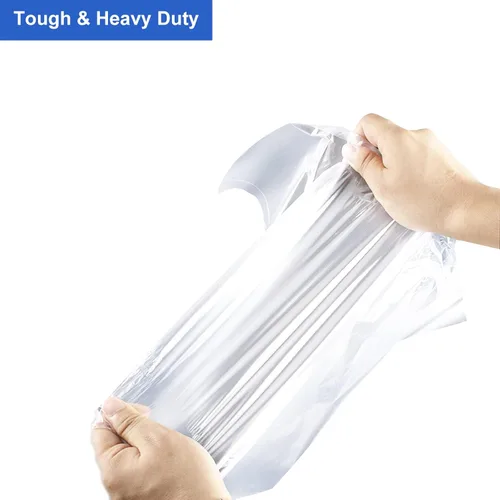 Miniatura 3 de LabelMore Bolsas de plástico de 14 x 20 pulgadas en rollo, transparentes, bolsas de almacenamiento de alimentos para pan, verduras, frutas y carne
