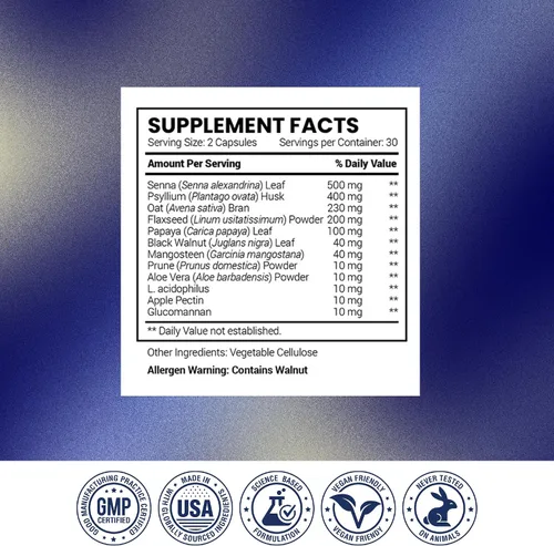 Miniatura 8 de Research Verified ConstiRelief - El mejor suplemento para el alivio del estreñimiento en el mercado - con L. Acidophilus para la salud y prevención